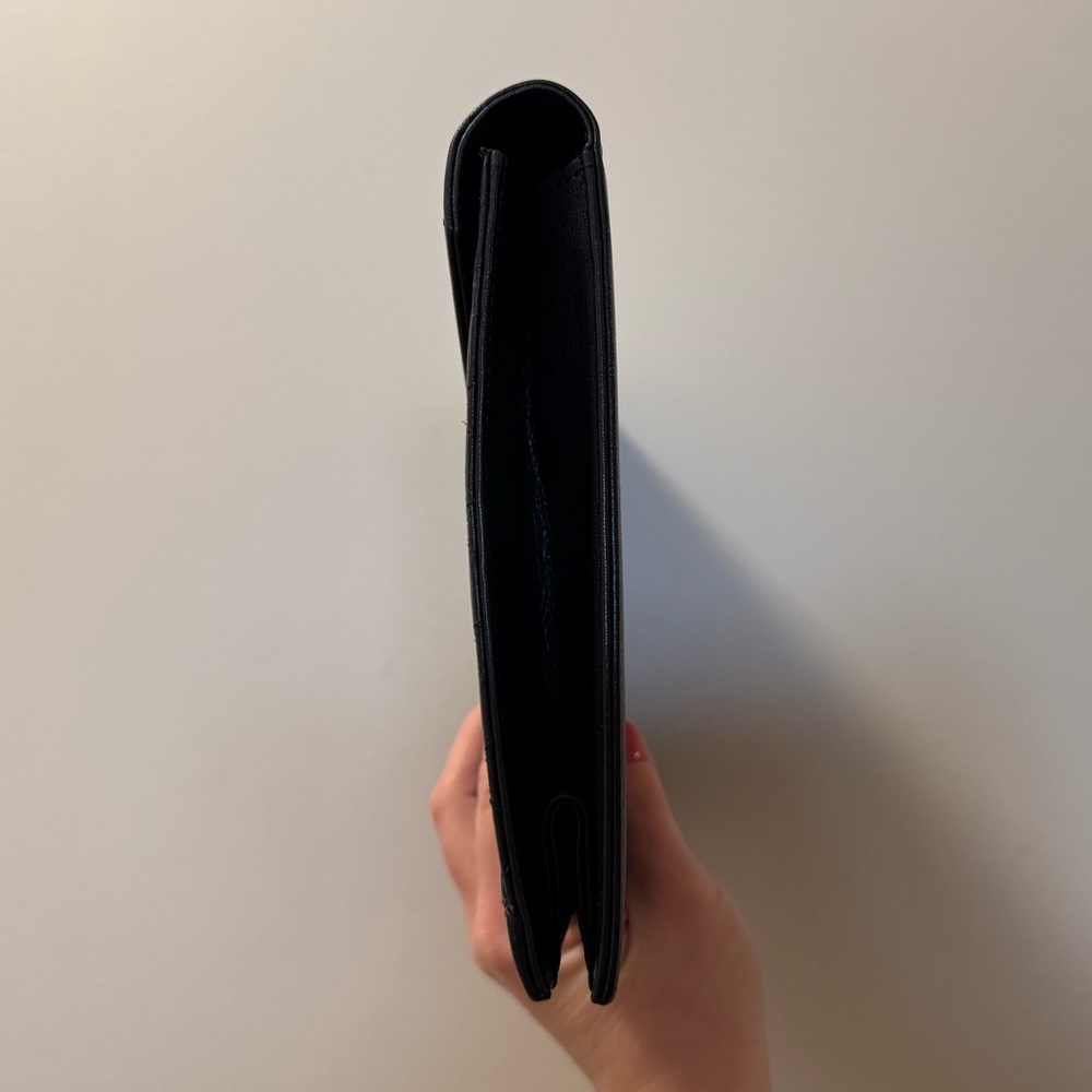 YSL - Vintage Black Lambskin - Leather Clutch - Picture 5 of 12